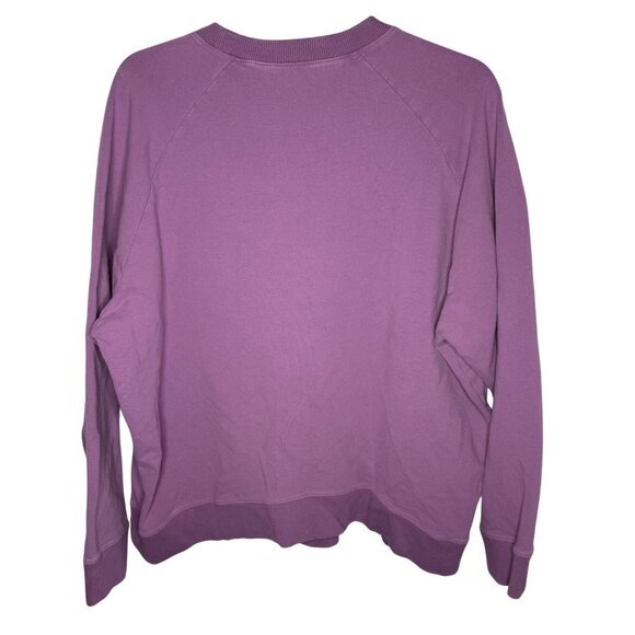 Universal Standard Purple Riley Corbelle Sweatshirt M (18-20) Cotton Blend - Picture 2 of 6